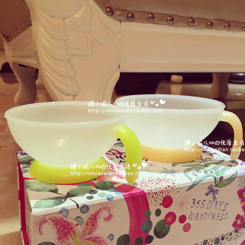 康贝combi婴儿宝宝手柄深口餐具