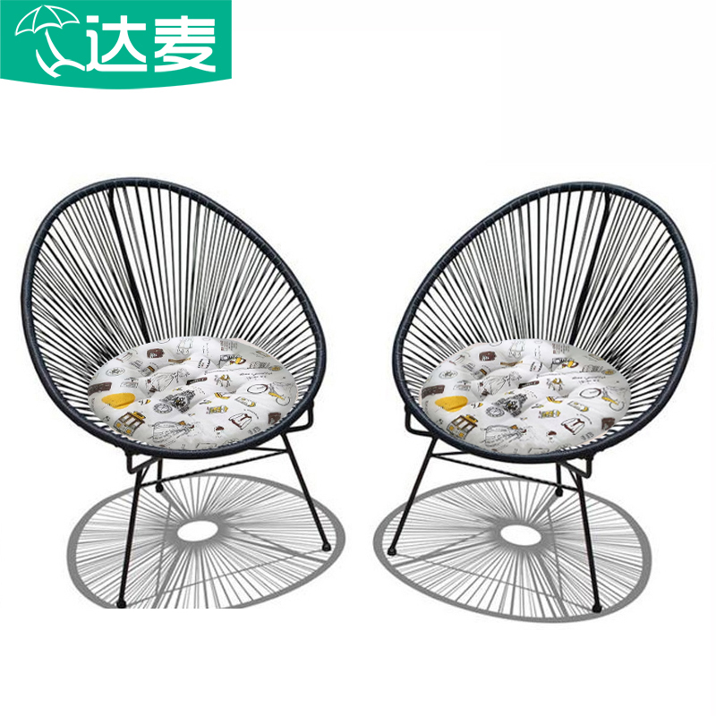 户外藤椅三件套阳台椅庭院花园咖啡厅休闲椅茶几椅子组合藤编桌椅