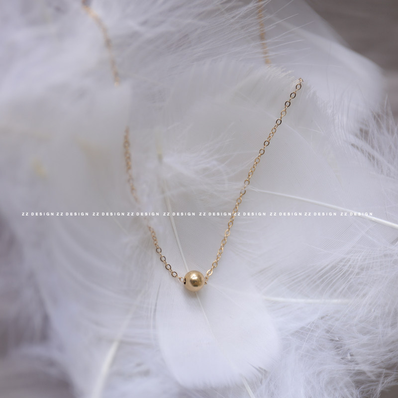 經典萬能小金豆項鏈女鎖骨鏈美國14k包金氣質簡約冷淡清新不褪色在類目 飾品/流行首飾/時尚飾品新, 項鍊中 - 來自Buy2taobao.com提供專業的淘寶代購服務