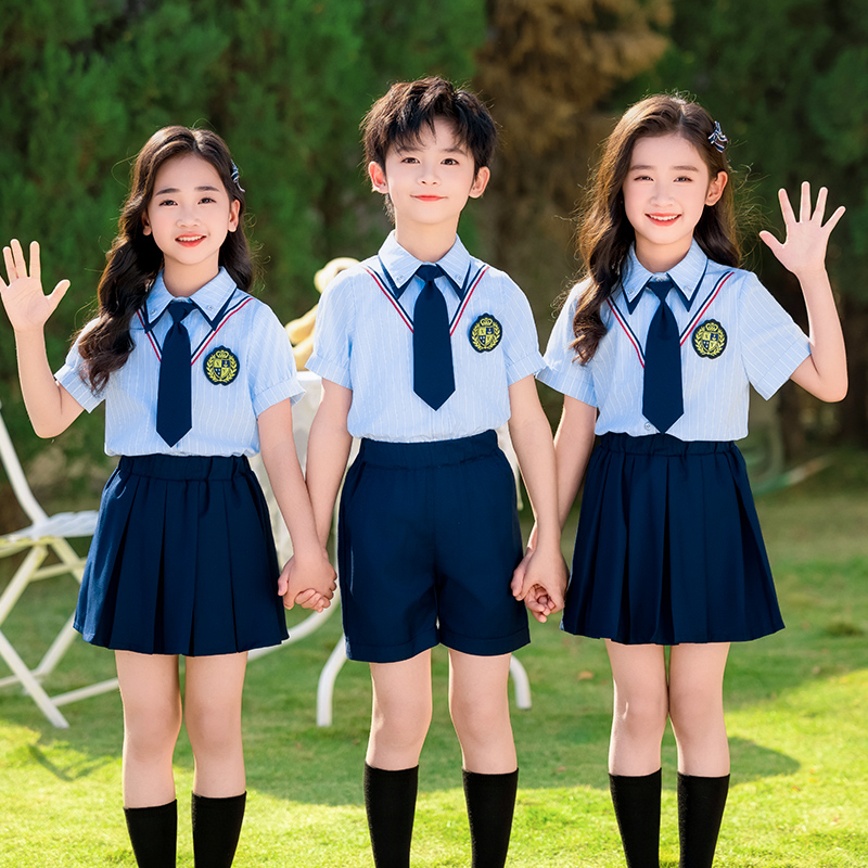 儿童演出服小学生合唱服夏季短袖