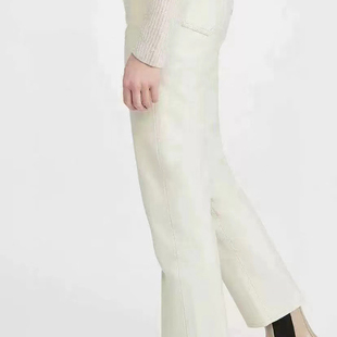 E9和前秀尾货斜纹弹力棉女裤九分裤高腰显瘦通勤百搭烟管裤小脚裤