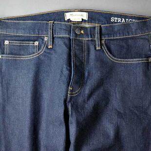 F9和前秀原色布丹宁赤耳包边牛仔裤 弹力棉直筒长裤纽扣门襟男裤