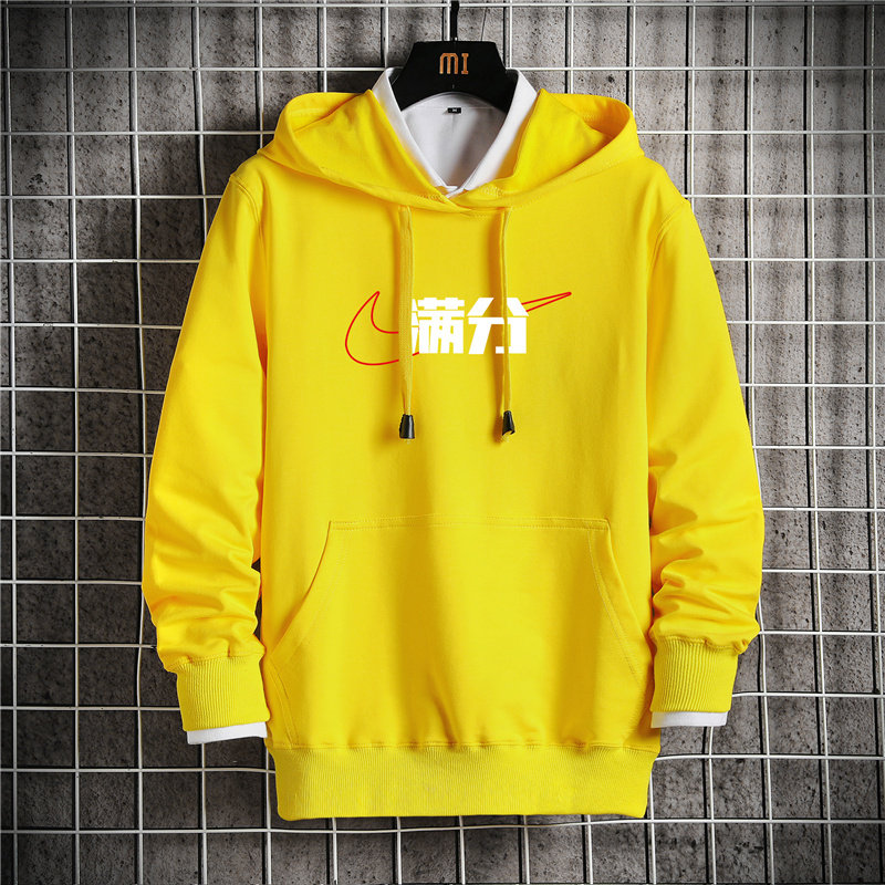 M-5XL日系复古宽松大码连帽卫衣韩版潮流外套P45，男装卫衣，星座211-1