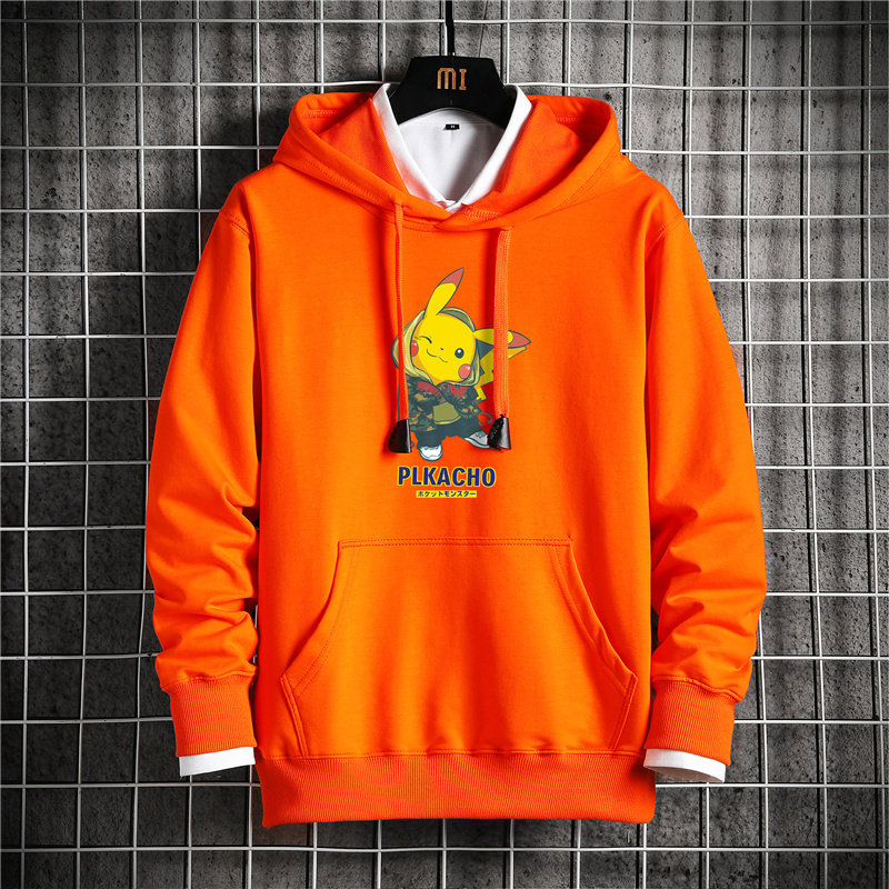 M-5XL2021春秋季新款男士连帽套头卫衣情侣网格挂拍卫衣潮P45，男装卫衣，星座211-1