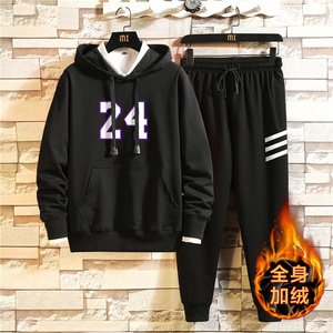2020加绒卫衣男连帽冬季加厚青少年运动外套A163-MJ7740-P95