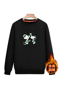 日系大码冬季加绒套头卫衣男潮牌圆领中大童青少年A163-5859-P50,藏蓝色校服半身裙搭配图片