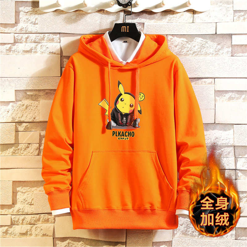 卫衣男加绒加厚连帽韩版潮流宽松青少年冬装A163-J7850-P55图片