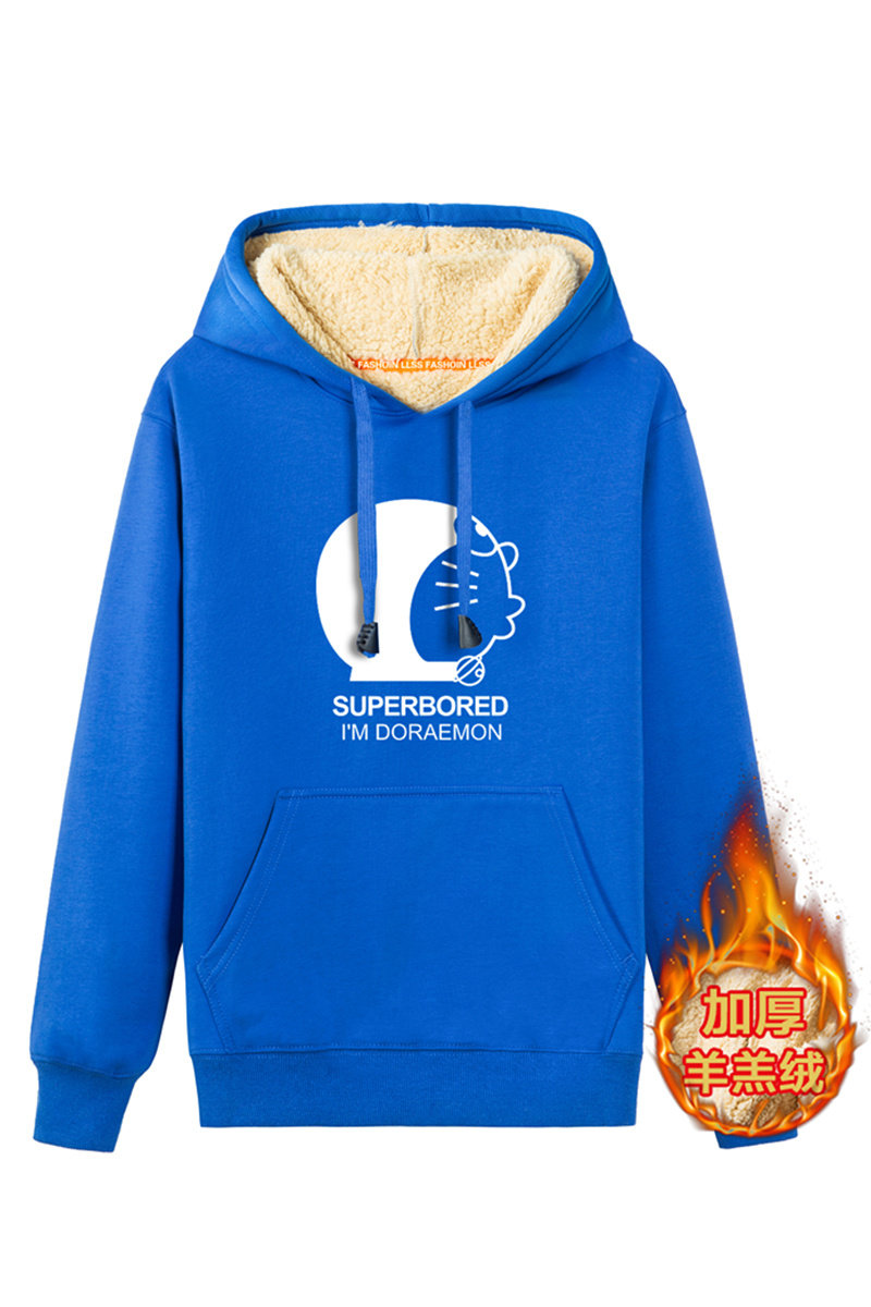 冬季连帽长袖男运动班服潮流加绒加厚套头卫衣A163-G6377-P55,男装卫衣,星座211-1