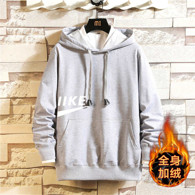 冬季运动服男加绒加厚卫衣男大童连帽保暖带绒A163-J7842-P55图片