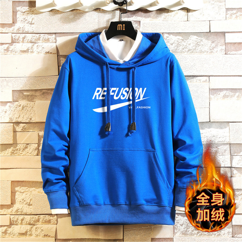 2020卫衣男冬加绒加厚连帽纯棉运动青少年A163-J7803-P55图片