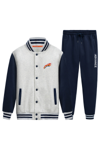 2021加绒加厚棒球服卫衣套装男休闲情侣运动套装A163-QQ8668-P95图片