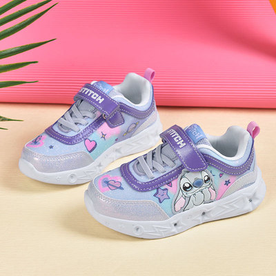 Kids Sports Shoes Casual Fashion Glowing Girl Minnie Sneaker