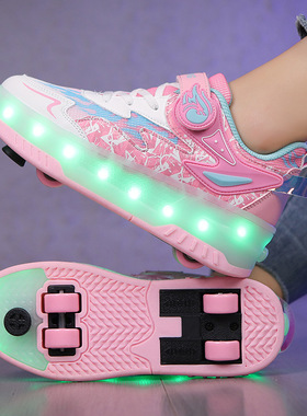 Children shoes boys with wheels roller skates girls school