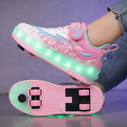 Children shoes boys with wheels roller skates girls school