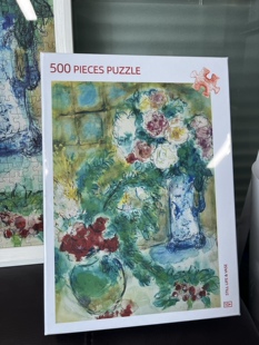 Kessing拼图500片油画风景物花瓶53X38CM纸质进口蓝卡不含框价