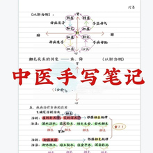 中医考研执业医师助理医师考试手写学霸笔记诊断内科学基础理论