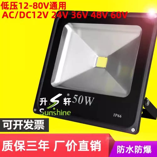 12v24vled灯泡 投光灯36V伏超亮夜市照明摆地摊灯 led节能电瓶灯