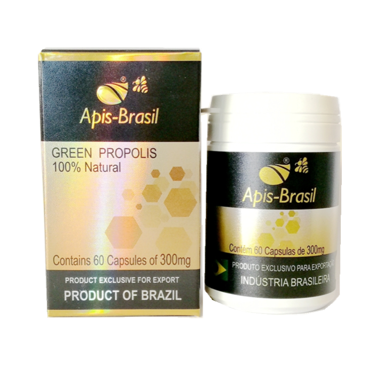单瓶60粒装巴西原装亚30%绿蜂胶