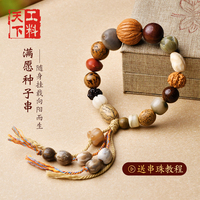 满愿种子菩提手串材料包多宝菩提子十八籽手串女士菩提手串diy