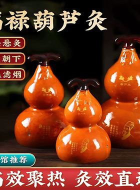 高端无烟葫芦灸中医专用美容院同款陶瓷艾灸罐家用熏蒸仪专用器具