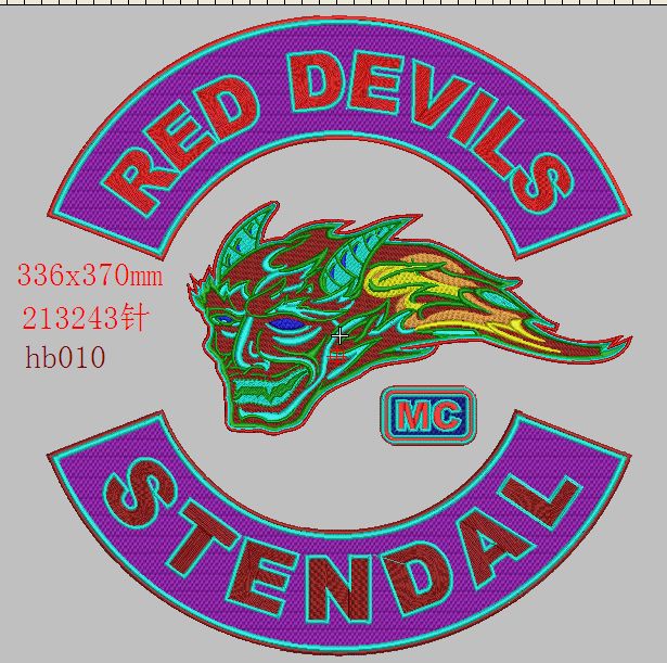 电脑刺绣花制版设计emb文件 非实物hb010