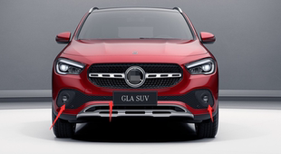 适用于新款GLA200前杠通风网 GLA180 前杠下中网  雾灯格栅 封网