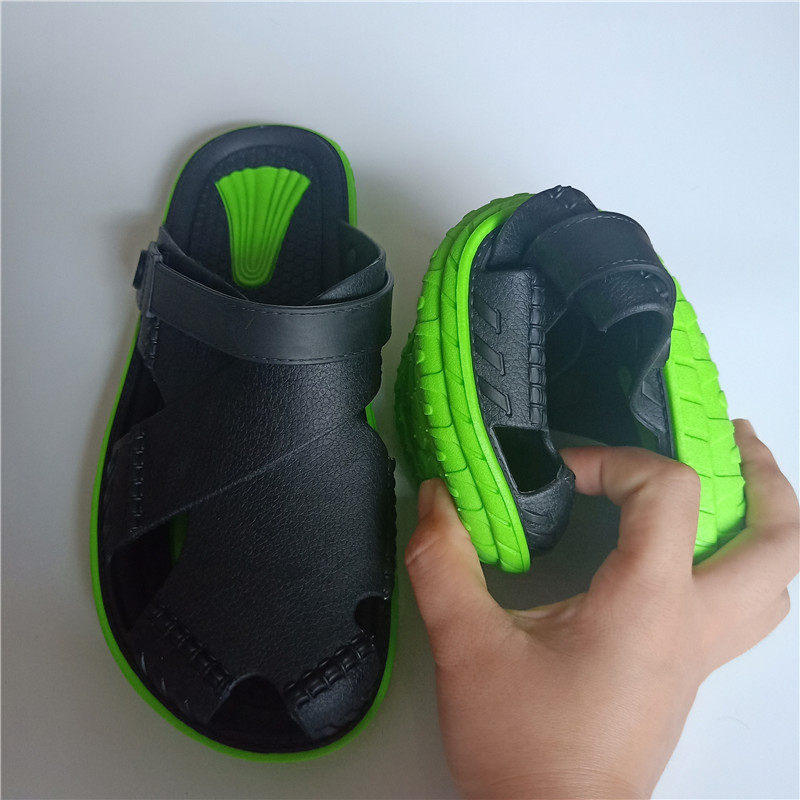 越南乳胶鞋男夏家用防滑臭软底耐磨透气沙滩居家户外女包头凉拖鞋