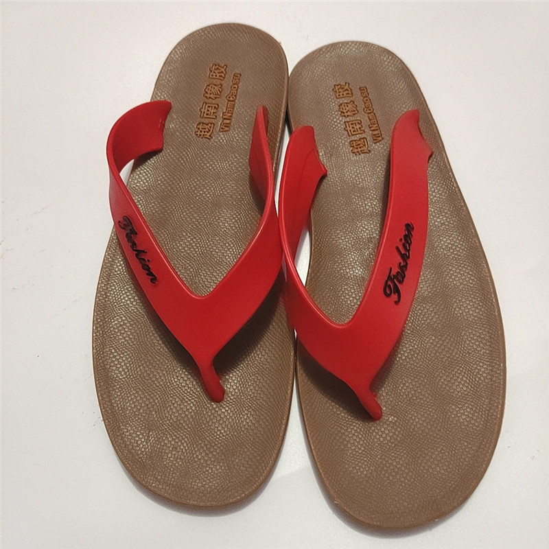 越南耐磨沙滩散步简约风人字拖鞋