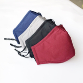 成人男女骑行保暖透气可水洗配滤芯片防雾霾pm2.5纯棉布口罩