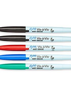 Expo Vis-A-Vis Wet-Erase Markers 美国产水溶性记号笔 16000