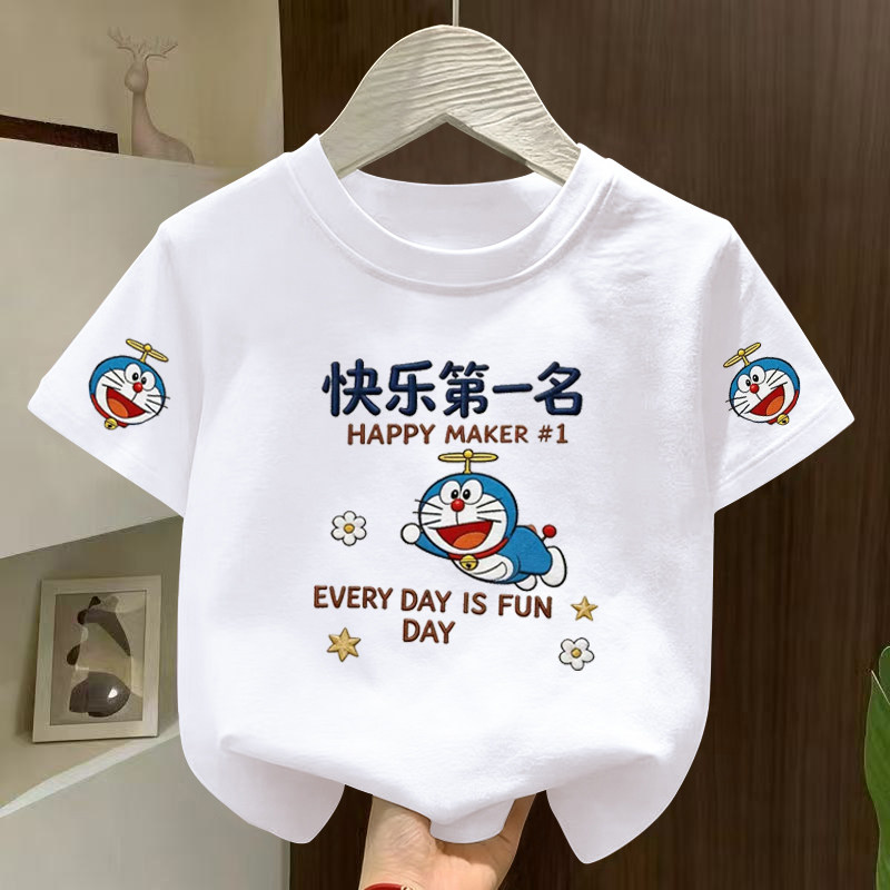 夏季男女童纯棉卡通短袖T恤
