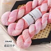 Gradient color No. 8 hand-dyed lace thread, silk, cotton thread segments, dyed wool balls, summer thread, hand-crocheted sweater thumbnail 2