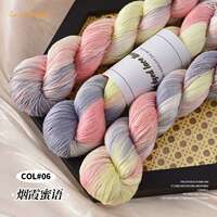 Gradient color No. 8 hand-dyed lace thread, silk, cotton thread segments, dyed wool balls, summer thread, hand-crocheted sweater thumbnail 6