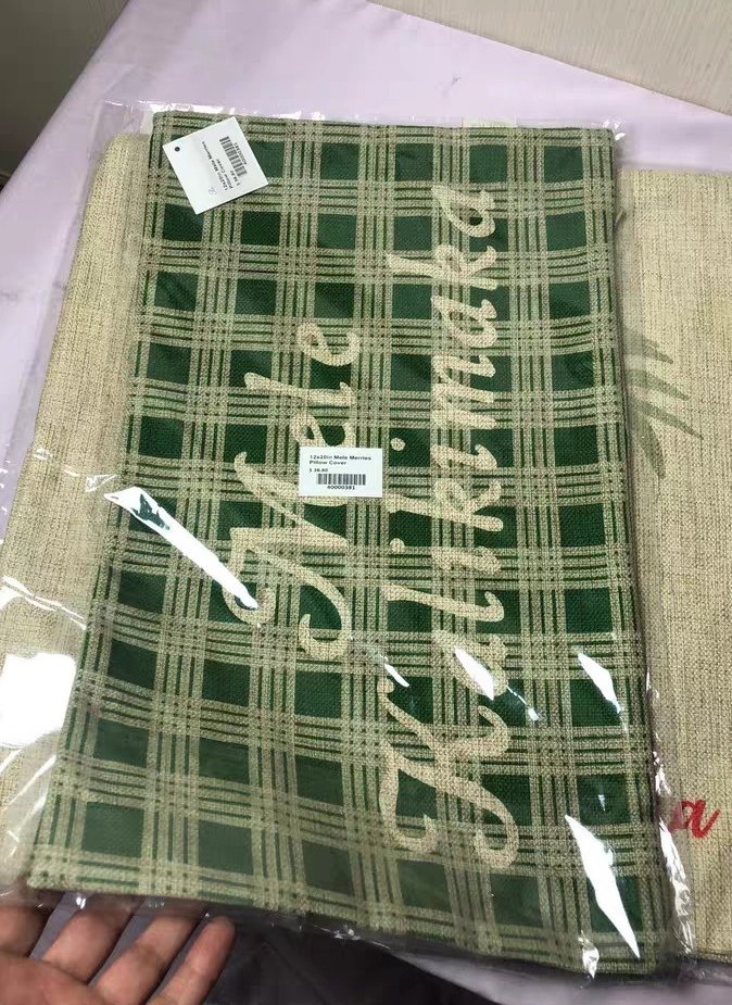 特价清仓出口外贸原单尾货亚麻抱枕套格子家居沙发靠枕30＊50㎝