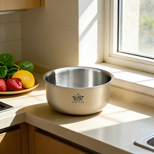 LL食品级18/10料理碗不锈钢碗家用大人碗加厚吃饭碗汤碗防摔碗304