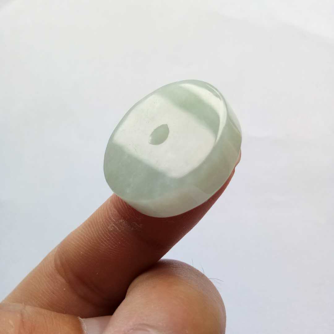 天然缅甸A货冰种翡翠平安扣怀古小玉坠女款玉石挂件金镶玉锁骨链