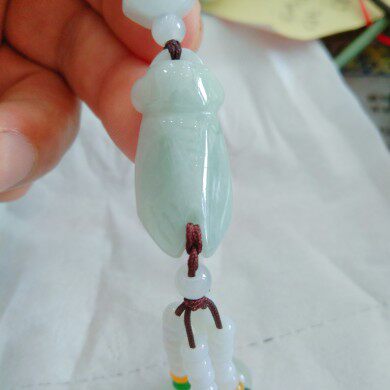 老坑A货冰润翡翠一鸣惊人车挂种老冰润水足起光非常车挂坤圣珠宝