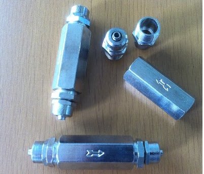 止回阀单向阀喷射装置节流阀1/8 CV-01 分离剂清洁剂木工机械配件