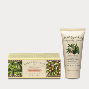 杏仁亮颜粉底霜 erbolario 50ml保养隔离修饰 蕾莉欧l 现货意大利