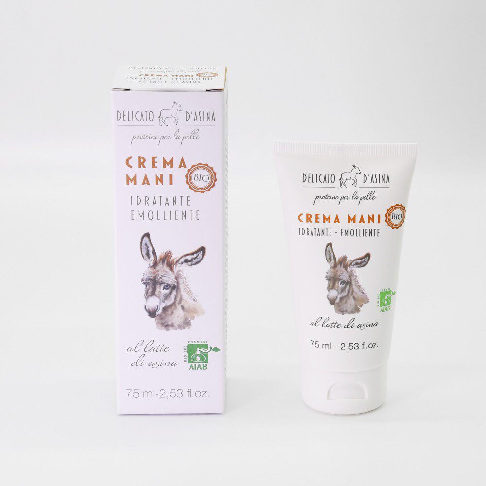 现货  意大利 DELICATO D'ASINA 驴奶护手霜 75ml 水润滋养