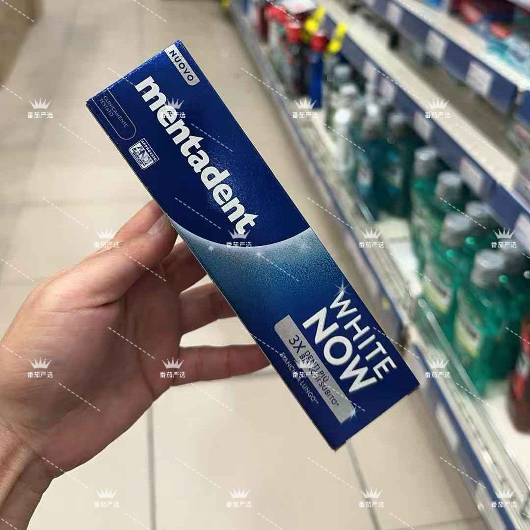意大利mentadent WHITE NOW3X 牙膏75ml 洁白