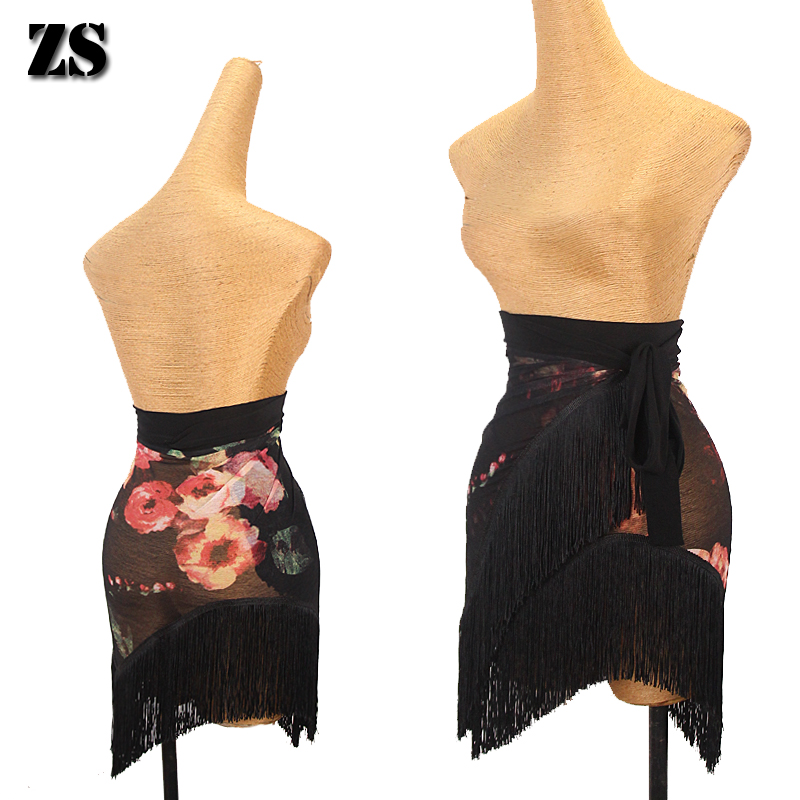 拉丁舞裙朦胧山茶轻盈垂顺