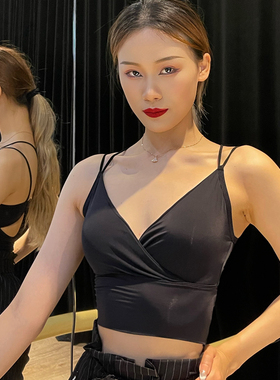 ZS拉丁舞蹈服成人女服装练功服吊带跳舞练习专业内衣上衣内搭Y301