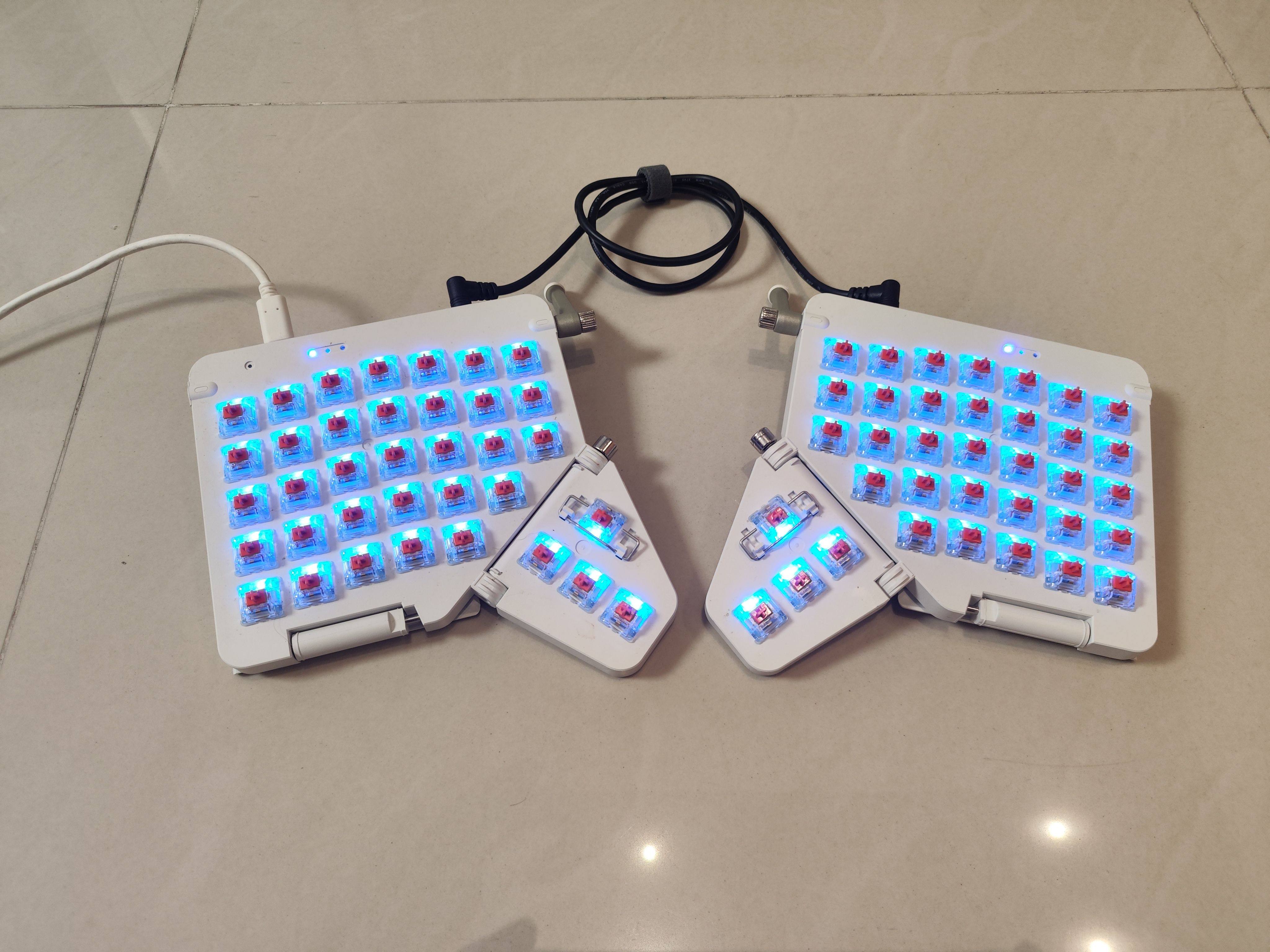 moonlander客制化机械键盘ergodox分体机械键盘二狗可编程热插拔