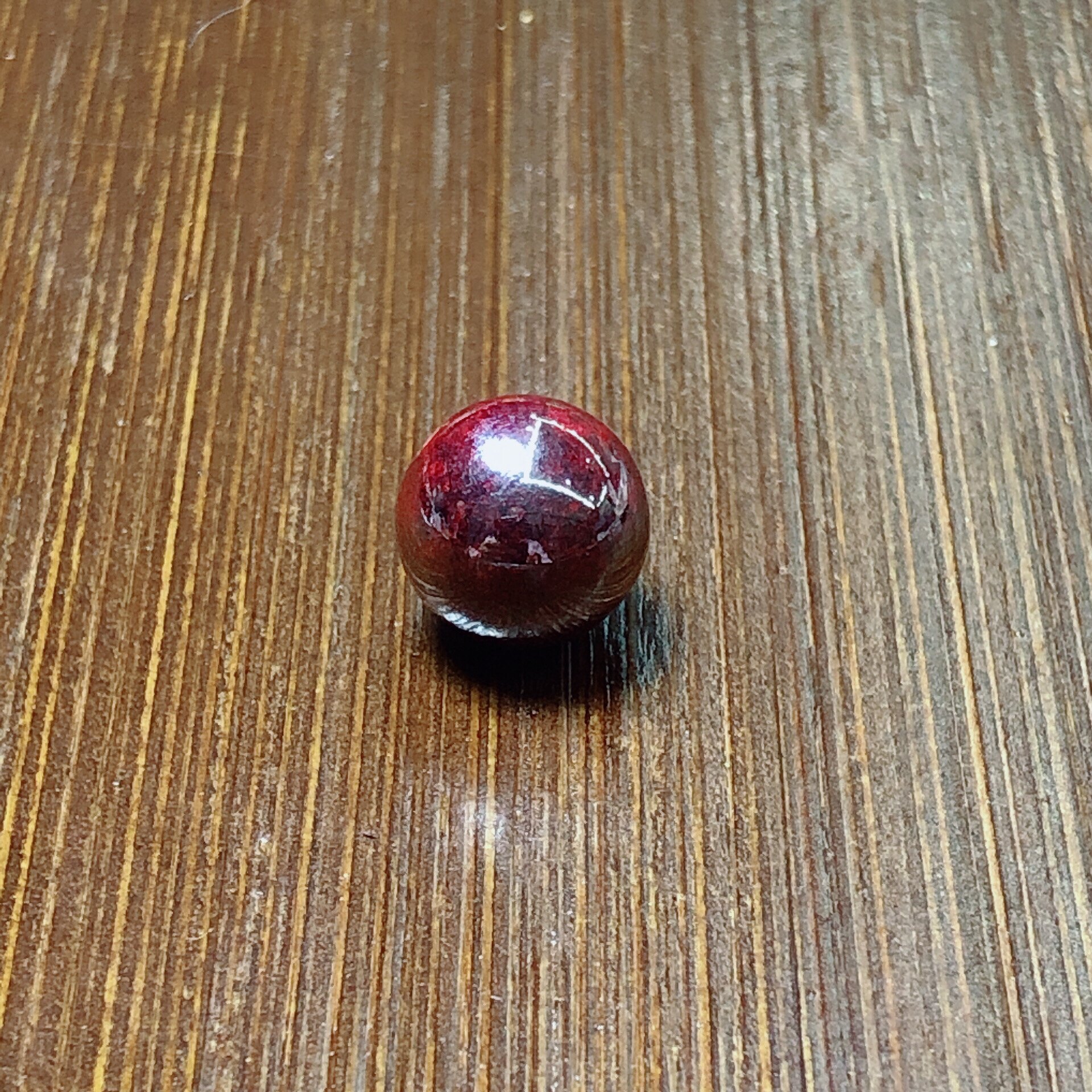 紫砂圆珠原矿砂吊坠通孔挂坠辰砂