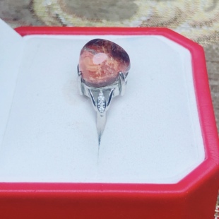 彩幽灵爱心戒指可调节圈口彩色女款 首饰礼物 爱心戒指小巧精致女款