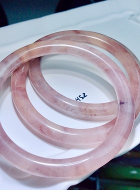 金丝玉手镯紫罗兰圆条手镯细叮当