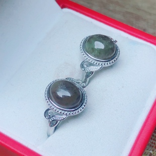 天然糖料戒指镶嵌款蛋面戒指简约清新小众高级感手饰男女款礼物