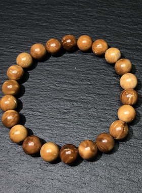 OO0420 文玩库克手串圆珠8mm单圈手链念珠佛珠男女木质盘玩手链