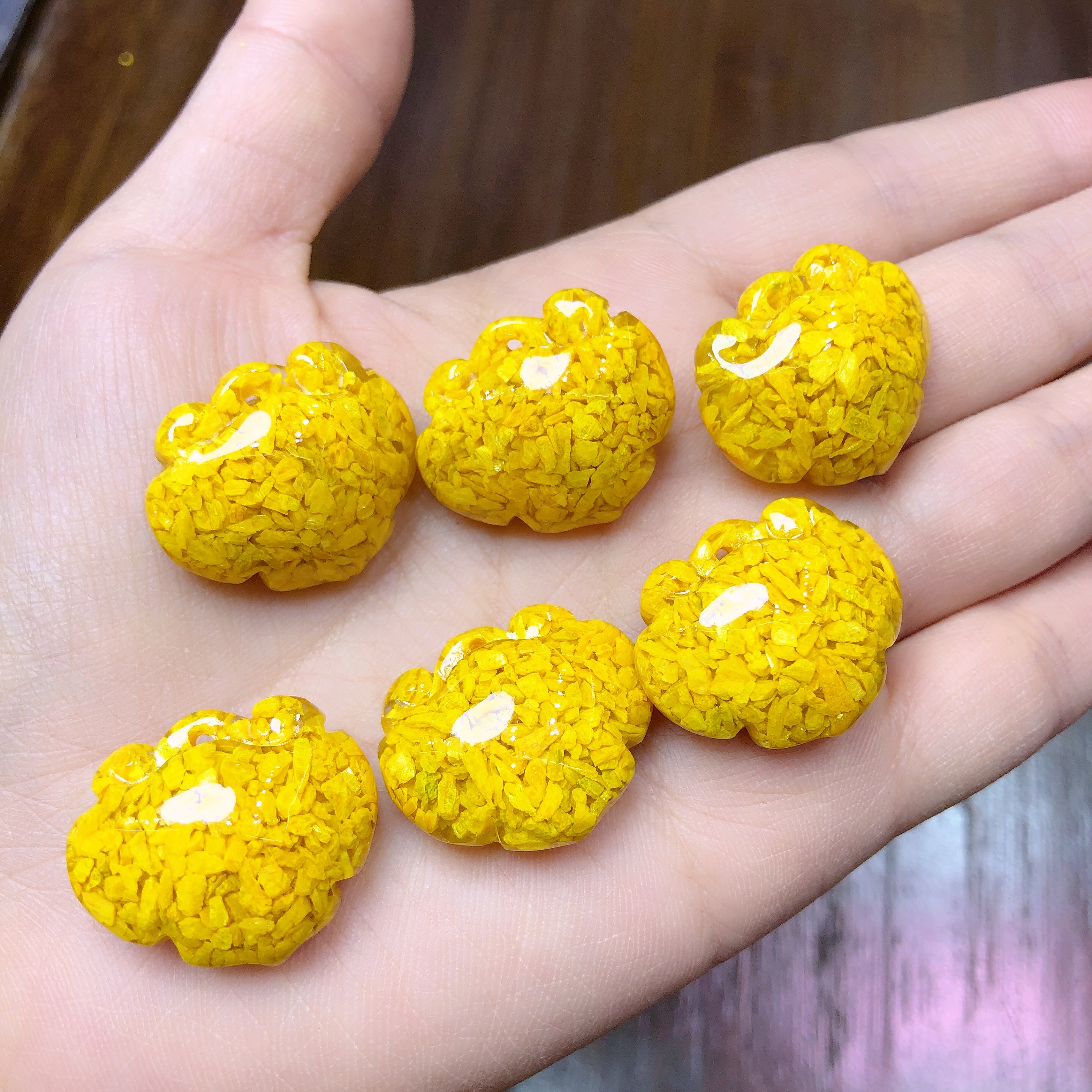 雄黄朱砂如意爱心锁吊坠